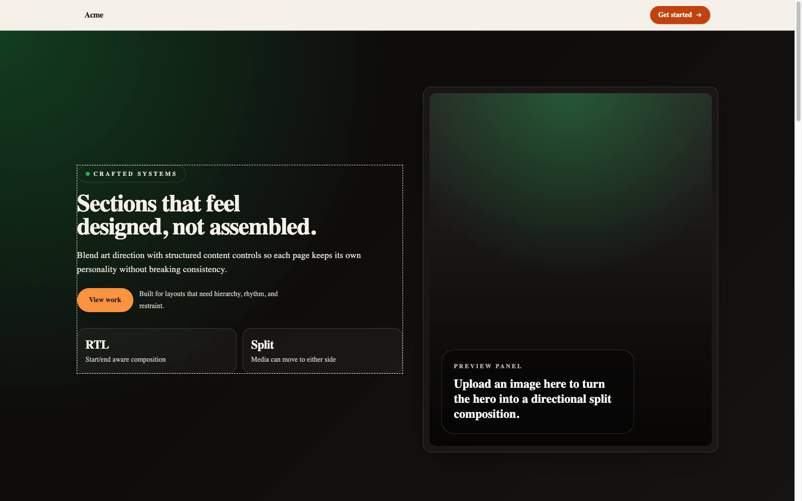 A published public page